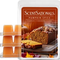 ScentSationals Pumpkin Spice Scented Wax Melts, 24 Cubes