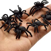 Muzboo Realistic Plastic Spider Toys, 30 Pack, Halloween Prank
